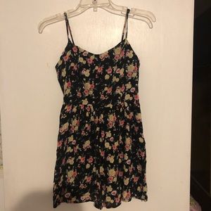 Forever 21 floral fit and flare mini skater dress